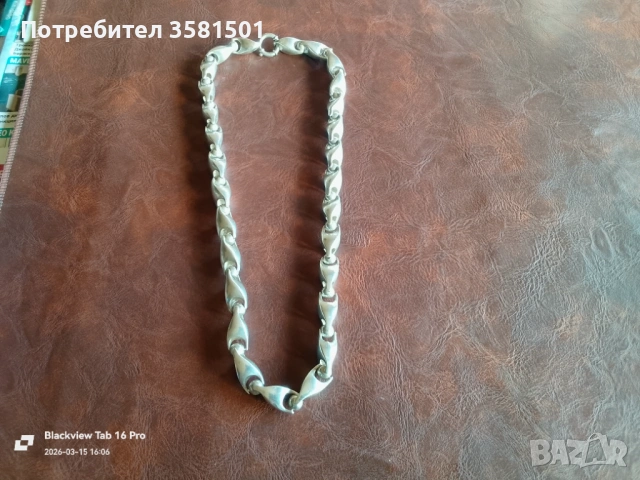 163/Сребърн Синджир-88грама.🇧🇬, снимка 5 - Колиета, медальони, синджири - 52353408