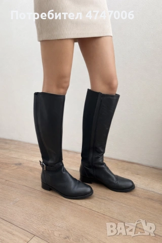 Кожени ботуши, снимка 2 - Дамски боти - 53600477
