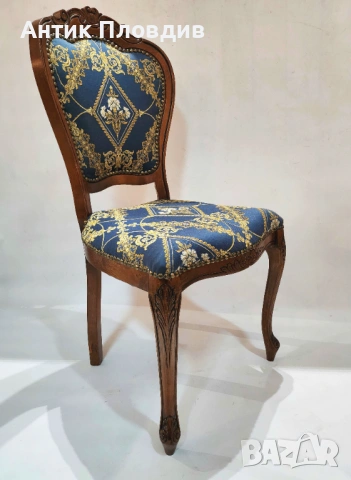 Комплект 4 трапезни стола в стил Луи XV, снимка 5 - Столове - 53440461