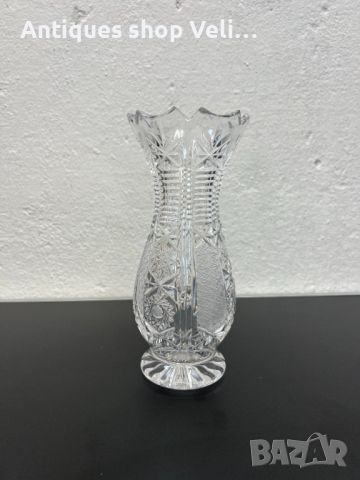 Кристална ваза №5479, снимка 3 - Антикварни и старинни предмети - 46099185
