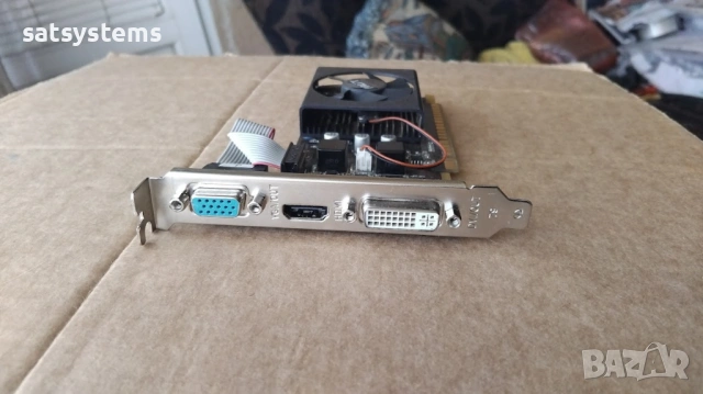 Видео карта NVidia GeForce Palit GT610 HDMI 2048MB GDDR3 64bit PCI-E, снимка 2 - Видеокарти - 53853938