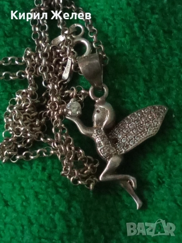 СРЕБЪРНА ФЕЯ ДЪРЖИ СКЪПОЦЕНЕН КАМЪК Арт ПЕНДАНТ с ФИНА СРЕБЪРНА ВЕРИЖКА - СРЕБРО 925 с ЦИРКОН 49778, снимка 14 - Колиета, медальони, синджири - 50416539