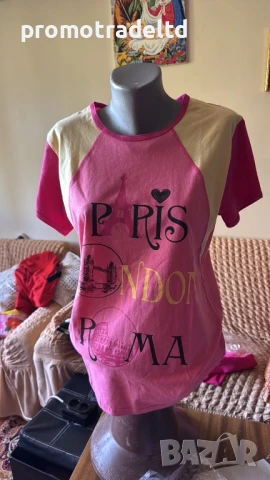 Пижама трико къс ръкав 3/4 панталон братя Гьокови, снимка 4 - Пижами - 50871339