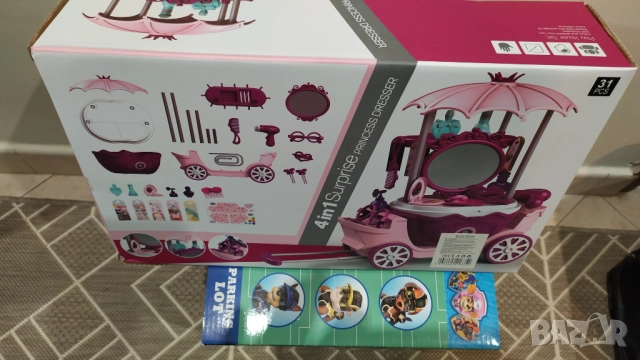 Фризьорски салон каляска 4 в 1, снимка 4 - Кукли - 52598923