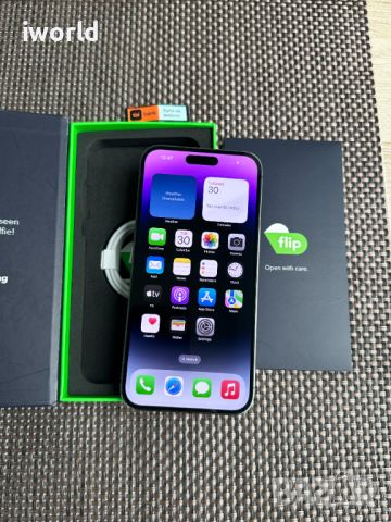 100% Батерия! iPhone 14 Pro Max *лизинг от 62лв/м КАТО НОВ! Deep Purple / 128гб, снимка 3 - Apple iPhone - 46744032