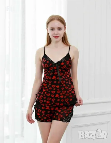 Дамски пижами потник и къси панталонки , снимка 5 - Нощници - 50015126