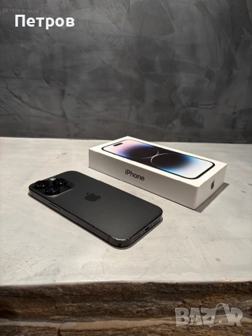 Перфектен Iphone 14 Pro Black 128 GB, снимка 3 - Apple iPhone - 54084891