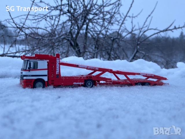 Mercedes Actros 1835 MP1 Kässbohrer SuperTrans Herpa 1:87 Автовоз, снимка 6 - Колекции - 53055688