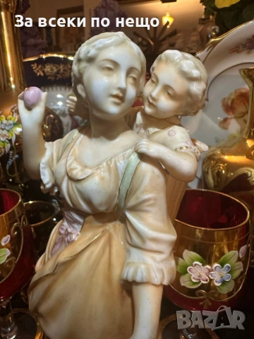 Volkstedt Germany  Richard Eckert & Co. Circa 1894 - “Семейството” Код P2012, снимка 16 - Декорация за дома - 53936745