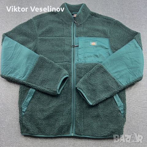 Dickies Red Chute Sherpa Fleece Jacket Мъжко Яке Размер L