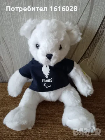Мечето талисман на френския отбор на Олимпийските игри в Париж през 2024 г., снимка 6 - Плюшени играчки - 50176872
