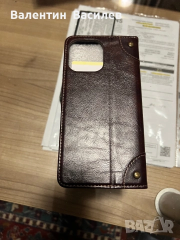 Кожен Калъф -кейс за iPhone 13 Pro nax, снимка 3 - Калъфи, кейсове - 53479582