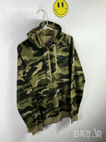 Under Armour UA Мъжки Суичър с Качулка – XL – Зелен Камуфлаж Camo, снимка 3 - Якета - 53568450