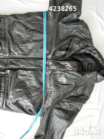 кожено яке, шуба "LCCollection" черно, естествена кожа