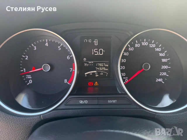 VW Polo 1.0 MPI 75 кс бензин / 74 000км  / 1ви собственик   - цена 5 099 евро   - колата е регистрир, снимка 4 - Автомобили и джипове - 53975543