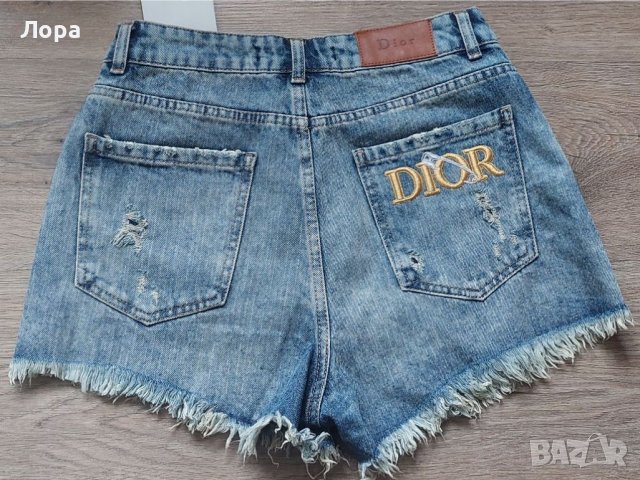 Къси дънкови панталони DIOR , снимка 4 - Къси панталони и бермуди - 45159504