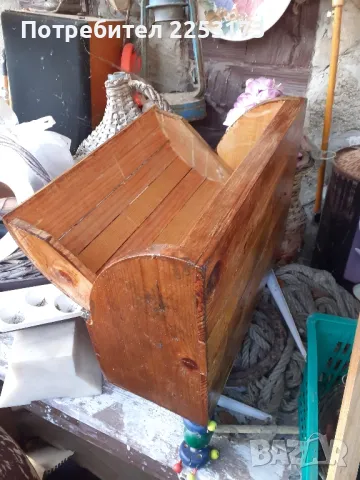 Дървена кутия за хляб, снимка 4 - Кутии за съхранение - 50079777