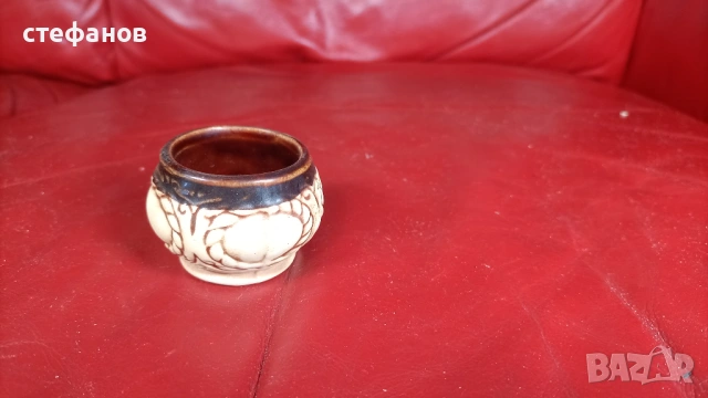 Красив комплект за греяна ракия, керамика, рог, поставка и 6 чашки, снимка 8 - Сервизи - 53659425