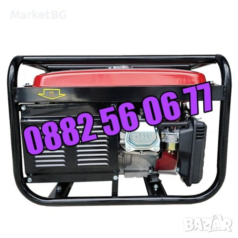 Генератор на газ, бензин и метан, четиритактов генератор за ток 3,5 kW, снимка 2 - Други машини и части - 53711088