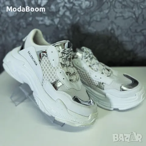 Balenciaga бели дамски маратонки , снимка 1 - Маратонки - 48474453