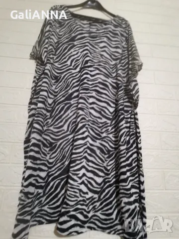 ЕФИРНА РОКЛЯ ЖИВОТИНСКИ ДЕСЕН 4XL, снимка 2 - Рокли - 50132899