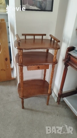 Ретро шкафче за телефон, снимка 4 - Антикварни и старинни предмети - 50720226