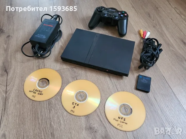 Хакнат Playstation 2 - CRASH, GTA и NFS, снимка 1 - PlayStation конзоли - 47187643