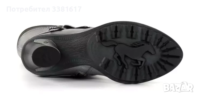 Дамски боти Mustang в сребрист цвят, снимка 3 - Дамски боти - 52513515