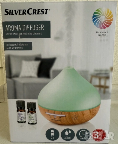 Арома дифузер, снимка 3 - Овлажнители и пречистватели за въздух - 53668335