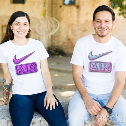 Nike Air/ Найк Еър мъжка, дамска, детска тениска, памучна фланелка, зелена, бяла, черна 