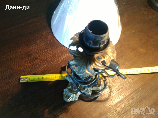 Mесингова настолна антикварна нощна лампа , снимка 9 - Антикварни и старинни предмети - 43818729