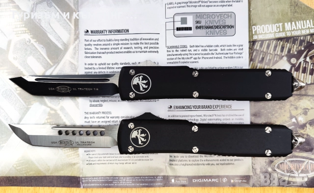 Автоматичен нож Microtech ultratech / танто /, снимка 3 - Ножове - 52324686