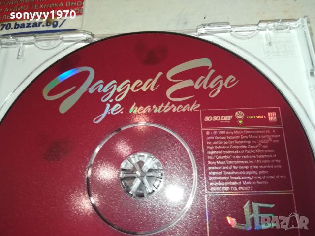 JAGGED EDGE CD 0606240836, снимка 11 - CD дискове - 46079193