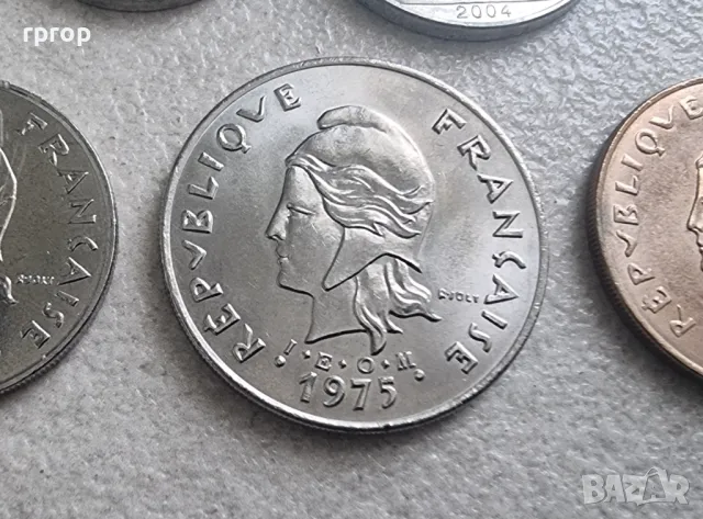 Френска полинезия. 1, 2, 5,10, 20, 50 и 100 франка. 1975- 2004 година. UNC. Чисто нови. 7 бр., снимка 15 - Нумизматика и бонистика - 49841286