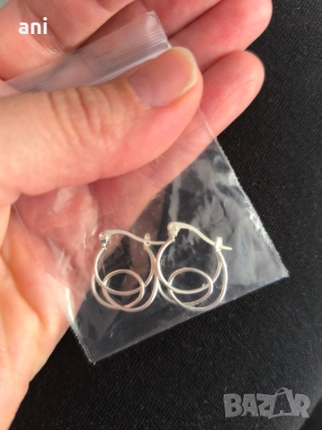сребърни обеци , снимка 2 - Обеци - 51987878