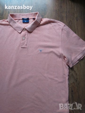 GANT Men's Polo - страхотна мъжка тениска 2ХЛ, снимка 6 - Тениски - 45456386