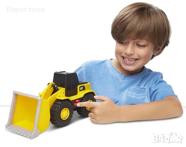 Играчка товарач CAT Construction Toys Tough Machines, снимка 2 - Коли, камиони, мотори, писти - 47056903