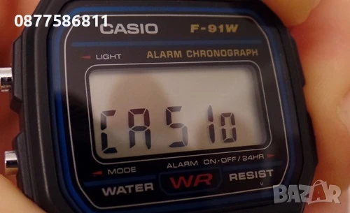  █▬█ █ ▀█▀ ПРОМОЦИЯ НА ЧАСОВНИК CASIO F-91W-1YEG F91W. КАСИО F-91W Ф-91 Ф91 +, снимка 4 - Мъжки - 51153853