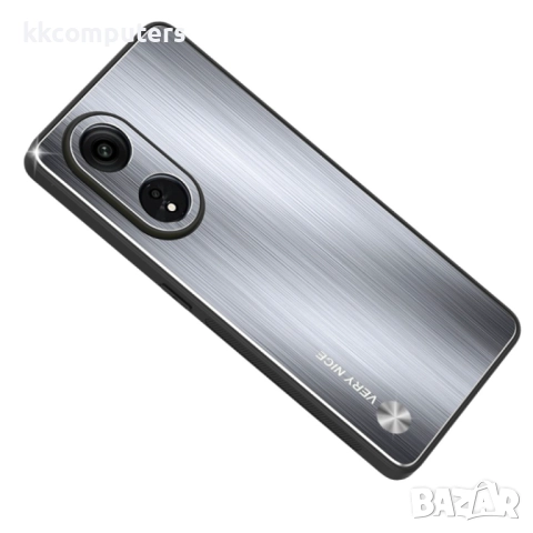 Oppo A1 Pro 5G / Reno8 T 5G / A98 5G Metal Brushed Texture Удароустойчив Калъф и Протектор