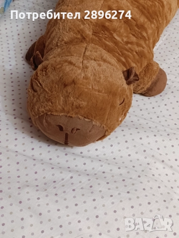 Плюшена играчка,възглавница,капибара, снимка 3 - Плюшени играчки - 52172317
