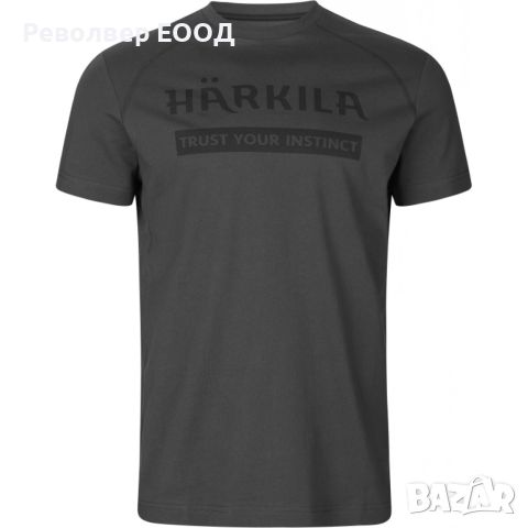 Комплект от две тениски Harkila - Logo, в цвят Duffel green/Phantom, снимка 2 - Екипировка - 45337600