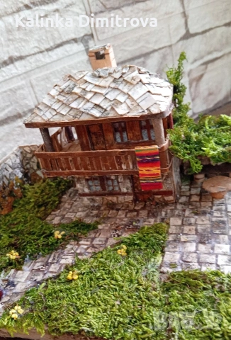Макет на Възрожденска къща-ръчна изработка., снимка 4 - Декорация за дома - 53137788