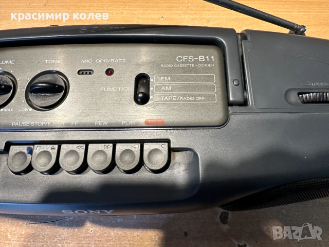 радиокасетофон "SONY CFS-B11", снимка 4 - Радиокасетофони, транзистори - 53485140