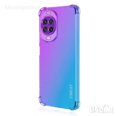Калъф ENKAY за Huawei nova 14 Pro 5G, Удебелен TPU, Shockproof с Удебелени Ъгли, Градиентен Дизайн, , снимка 4 - Калъфи, кейсове - 53187668