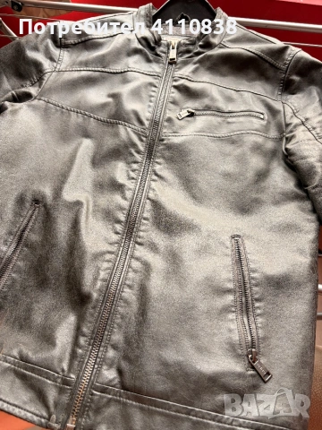 Мъжко Кожено Яке , снимка 4 - Якета - 53234947
