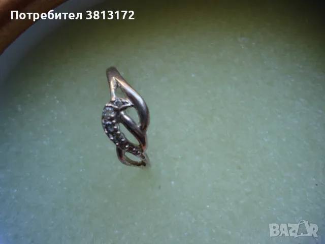 сребърни пръстени и обица, снимка 1