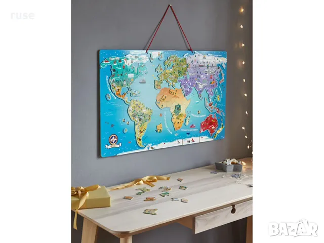 НОВИ! Магнитна карта на Света 76х45см , снимка 4 - Образователни игри - 49786013