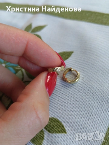 Златни обеци , снимка 2 - Обеци - 53695475