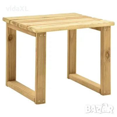 vidaXL Маса за шезлонг, 30x30x26 см, импрегниран бор*SKU:315394, снимка 1