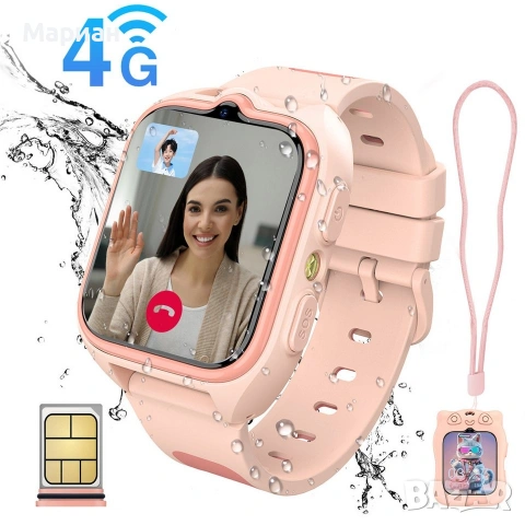 Детски смарт часовник Blackview BVZ30, 1.75'', розов